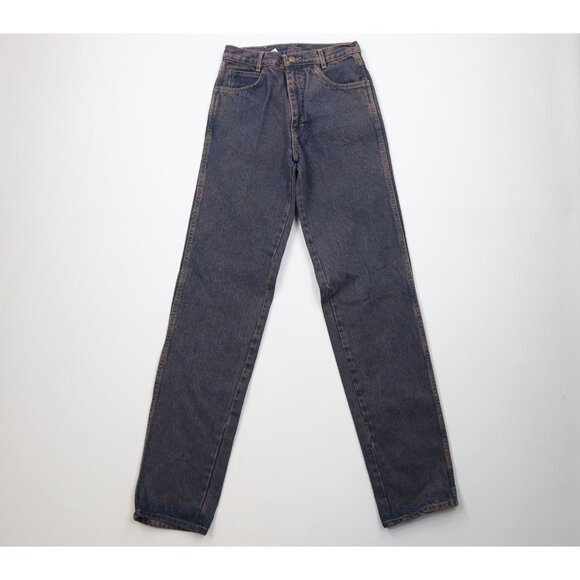 Deadstock Vtg 80s 90s Calvin Klein Mens 28x36 Pigment Overdye Western Jeans USA - Picture 1 of 14